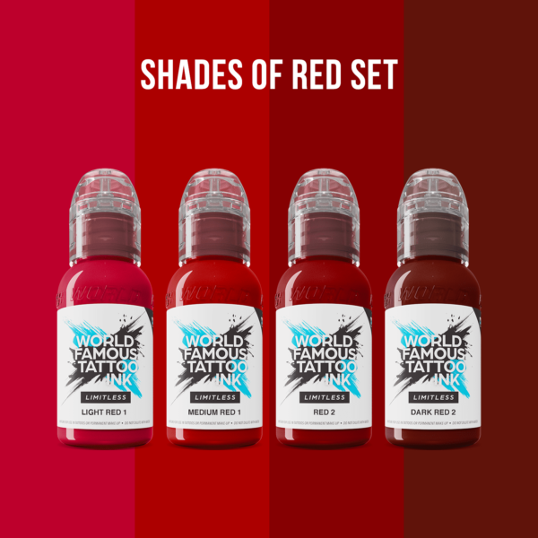 set shades of red world famous limtless